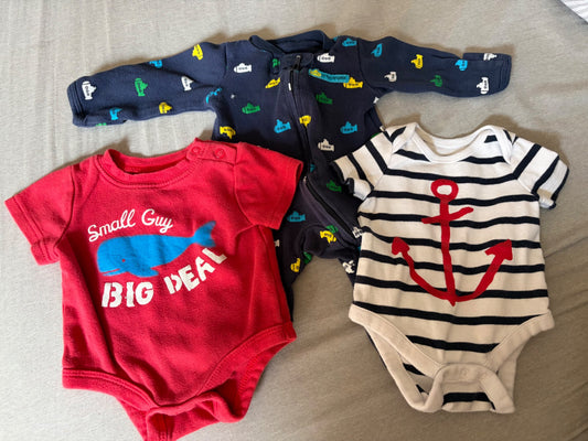 Onesie trio, Kids 3 Month (0-3M)
