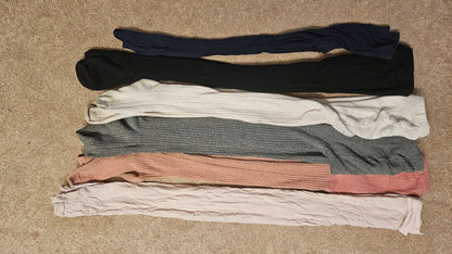 Size 8 Girls Tights (6 pairs), Kids 8