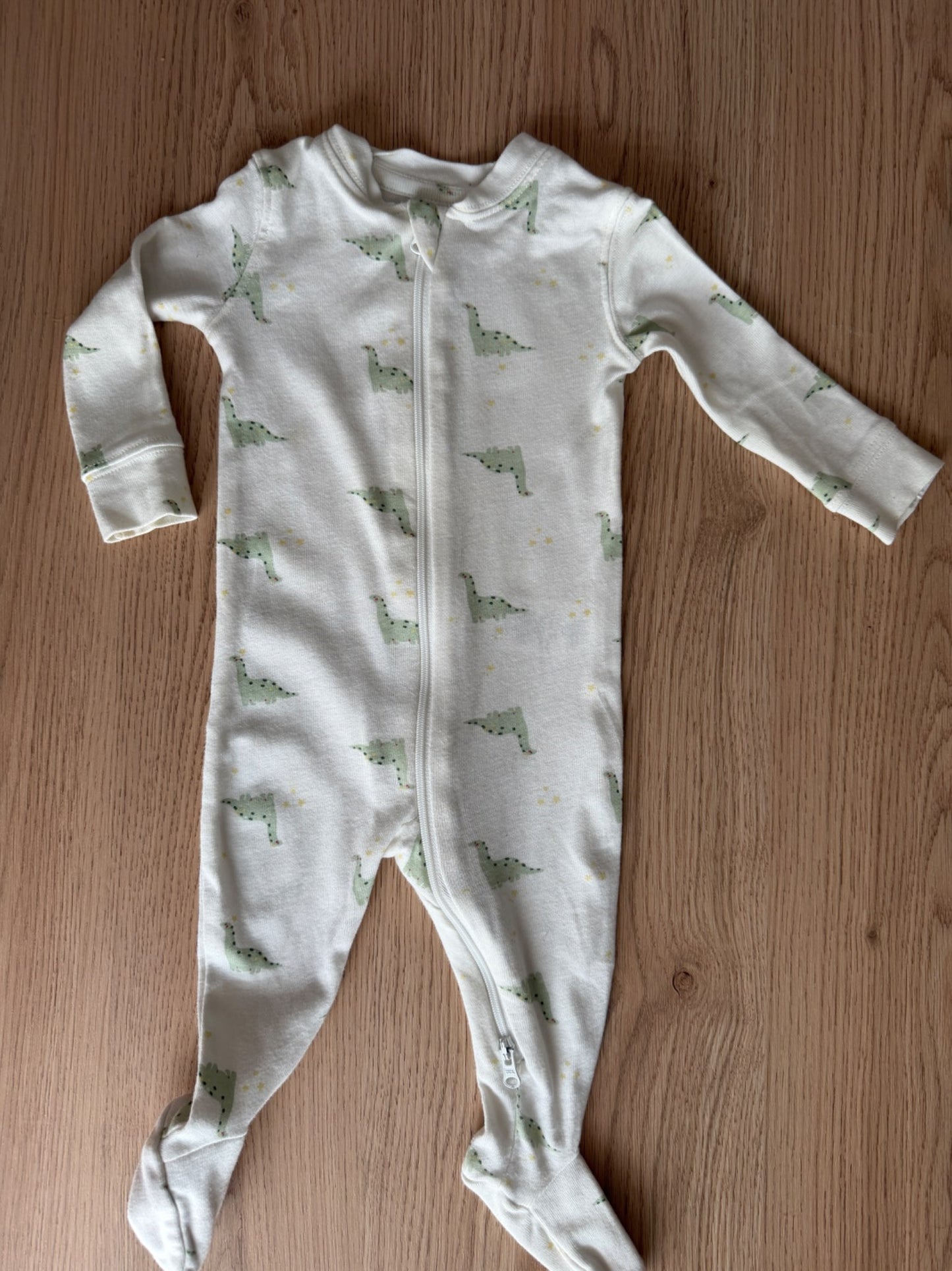 Rise Little Earthling Dino sleepers x2, 3-6M, Kids 6 Month (3-6M)