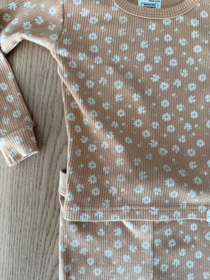 Petit Lem Firsts ribbed floral pj set 12M, Kids 12 Month (9-12M)