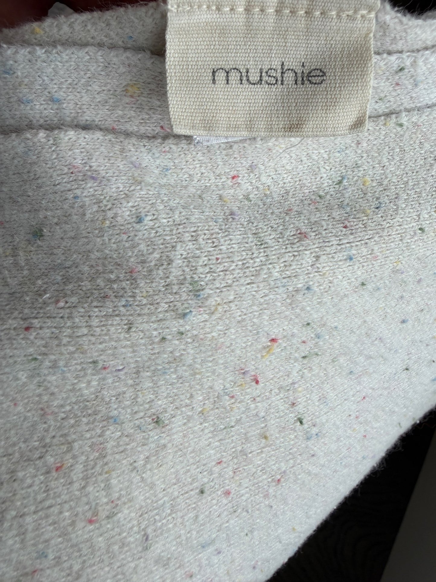 Mushie knitted confetti baby blanket, 100% organic cotton