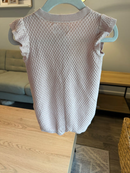 Little planet pink knit romper 6M, Kids 6 Month (3-6M)