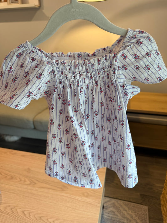 Zara blue and red dress 3-6M, Kids 6 Month (3-6M)