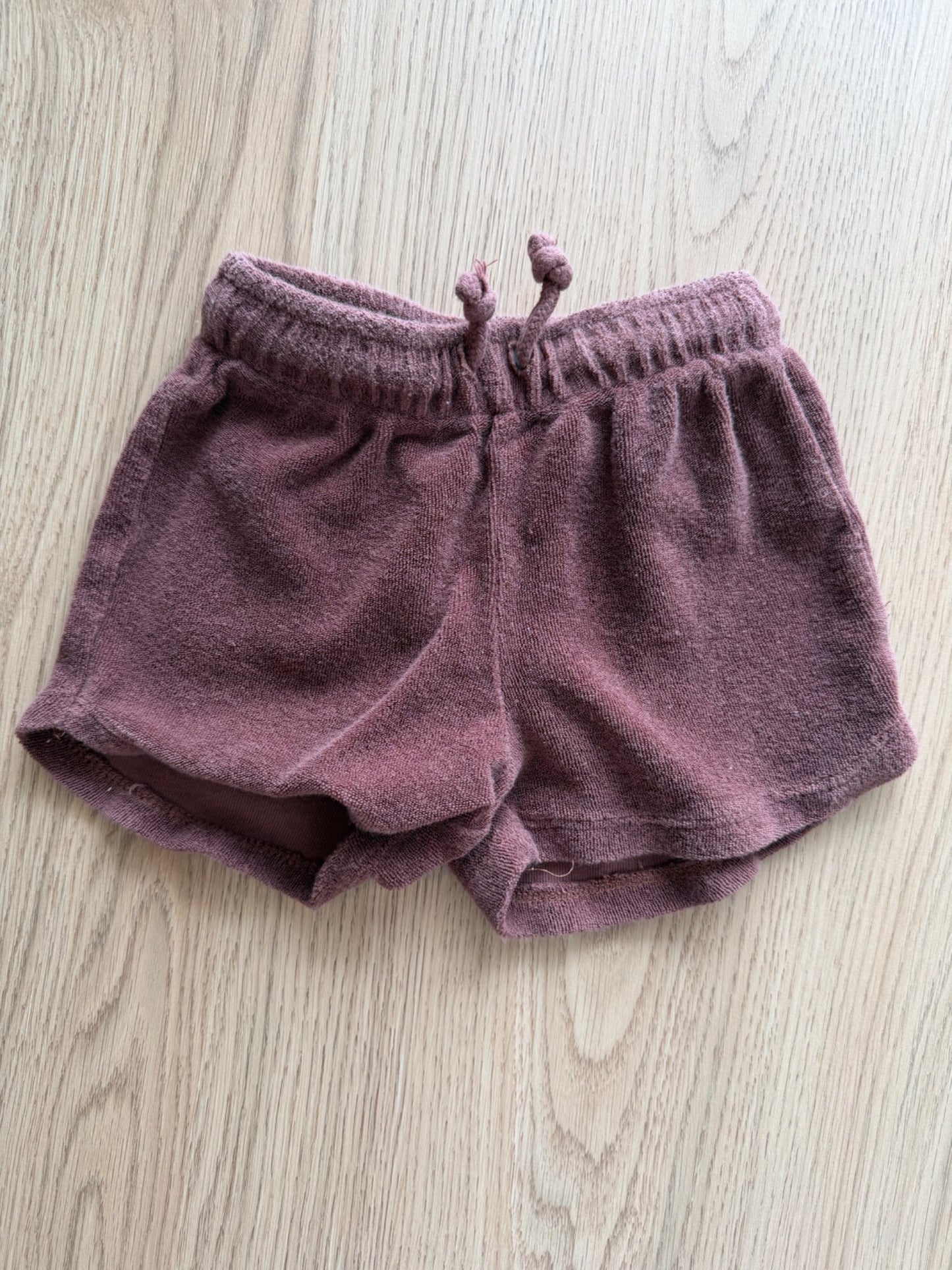 Zara burgundy terry cloth shorts, 2T, Kids 2T