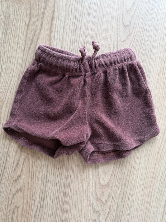 Zara burgundy terry cloth shorts, 2T, Kids 2T