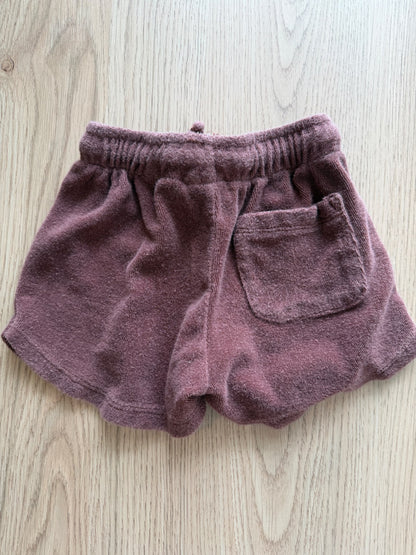 Zara burgundy terry cloth shorts, 2T, Kids 2T