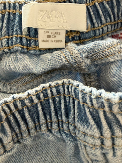 Zara, denim cargo shorts, 18 months , Kids 18 Month (12-18M)