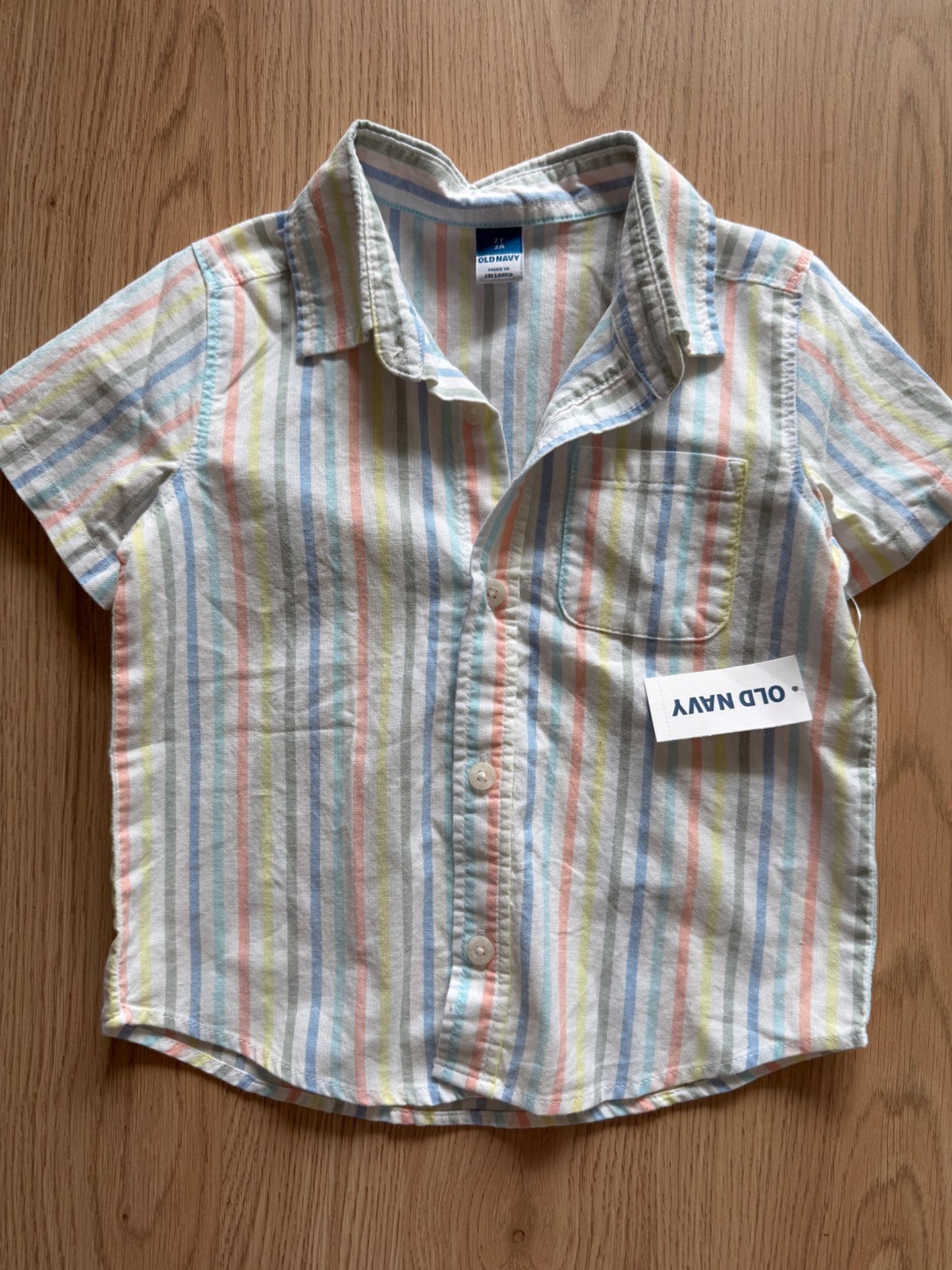 Old Navy, short sleeve button up, NWT, 2T, Kids 2T