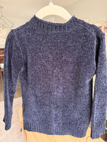 Guess, Velour knit cardigan, navy, 4T, Kids 4/4T