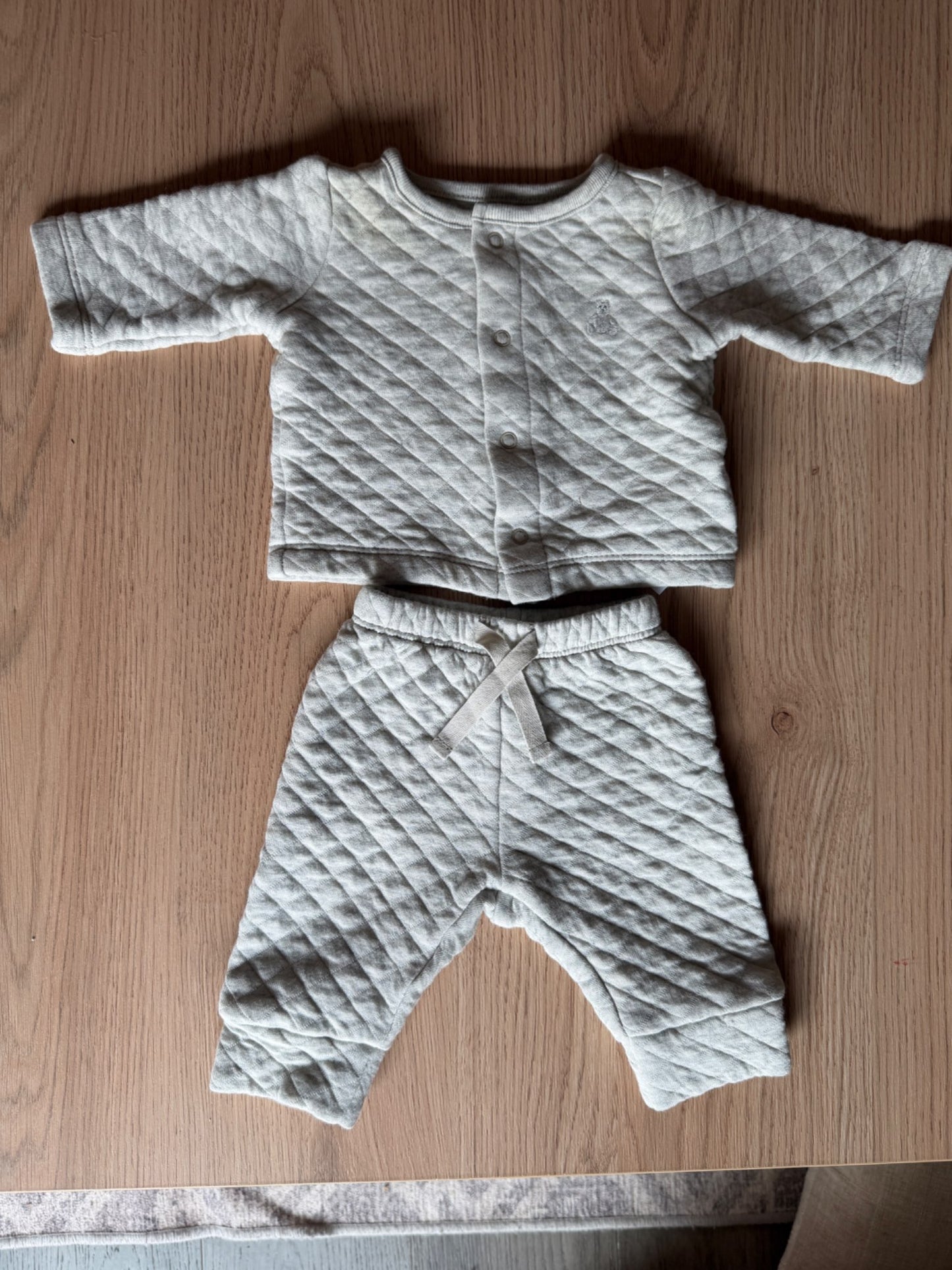 Grey Quilted newborn matching set- Gap, Kids Newborn