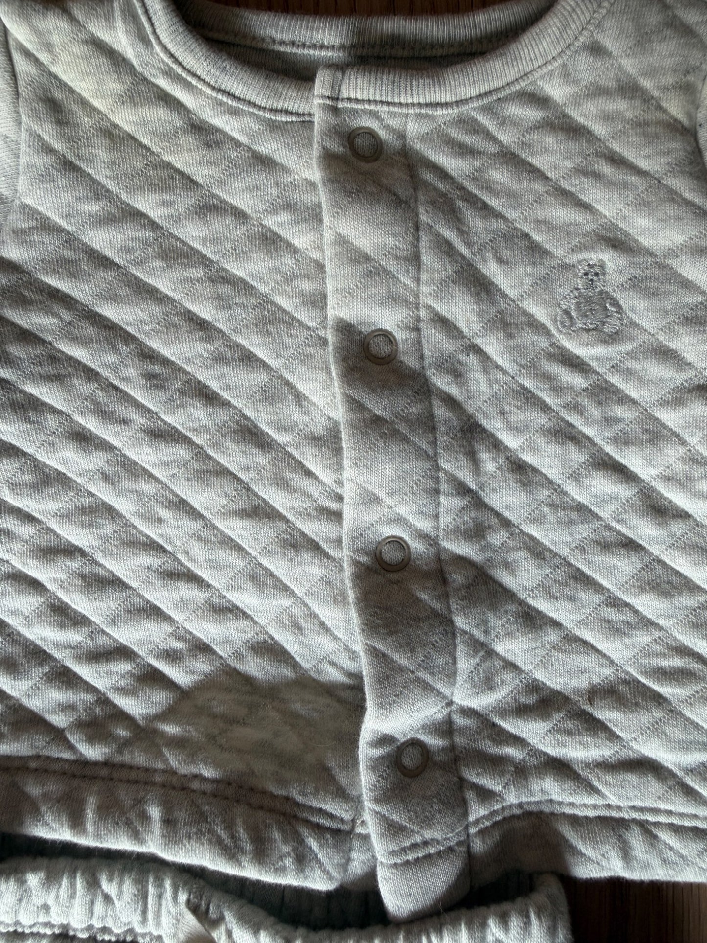 Grey Quilted newborn matching set- Gap, Kids Newborn