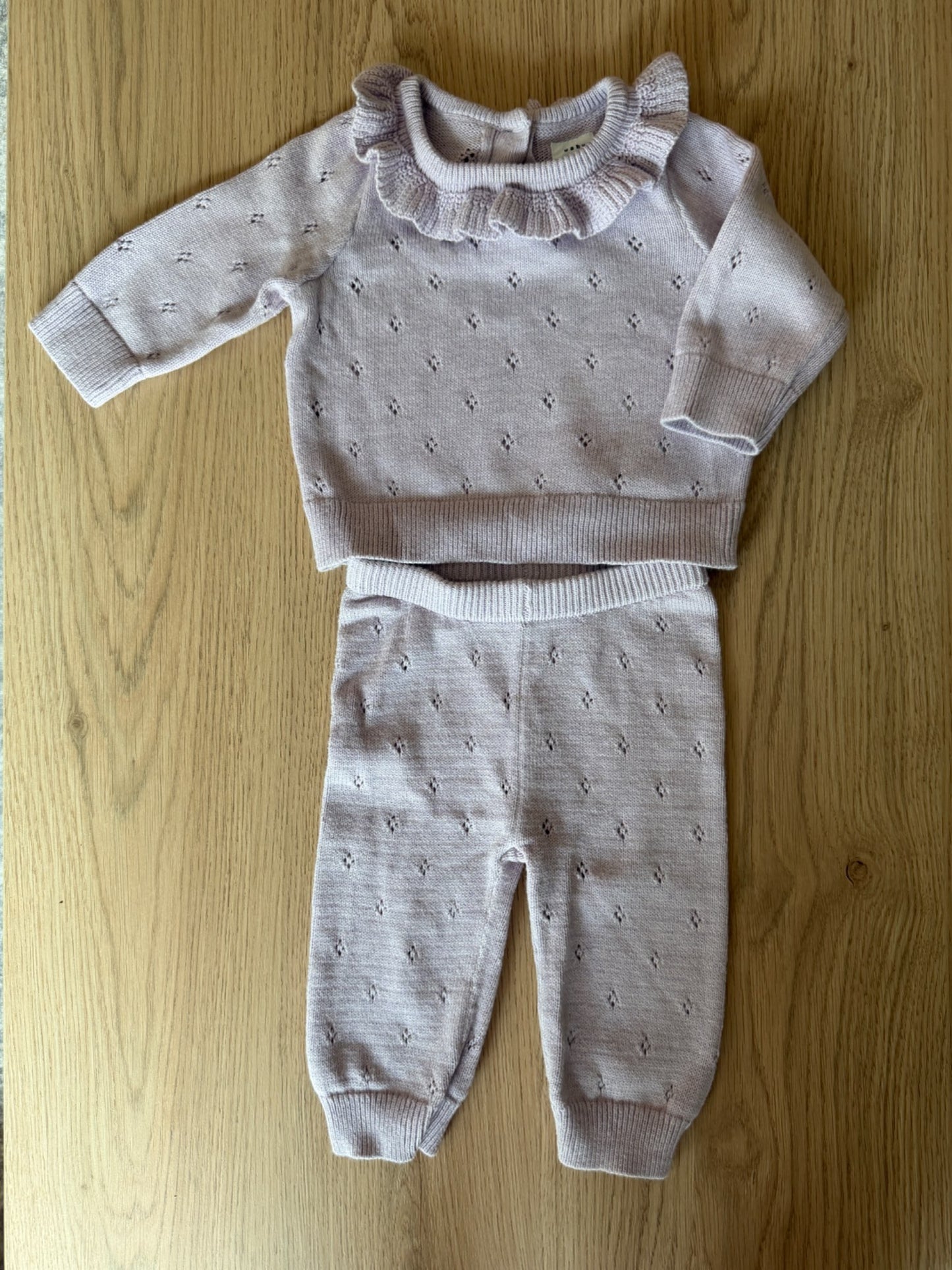 Baby Gap Light purple matching knit set, 0-3M, Kids 3 Month (0-3M)