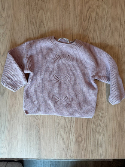 Light purple/pink knit sweater, Zara, 9-12M, Kids 12 Month (9-12M)