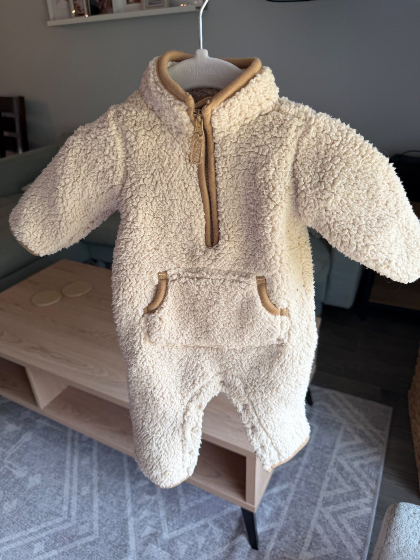 Carters Sherpa Bunting 3M, Kids 3 Month (0-3M)