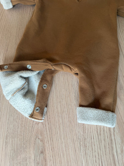 Gap brown teddy bear playsuit/romper 3M, Kids 3 Month (0-3M)