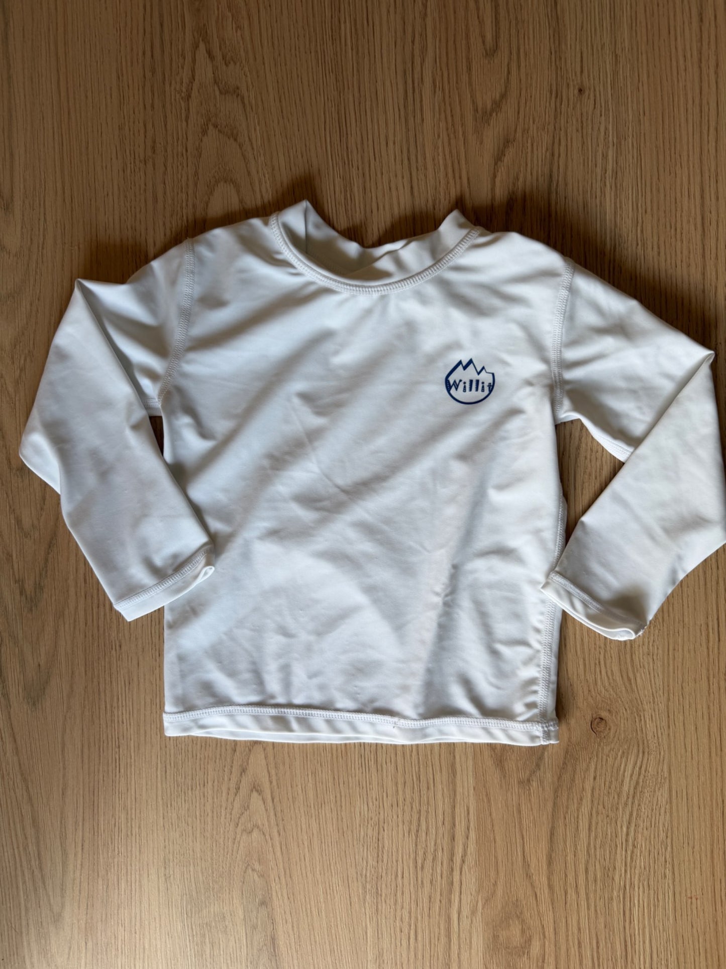 White long sleeve rash guard 2T