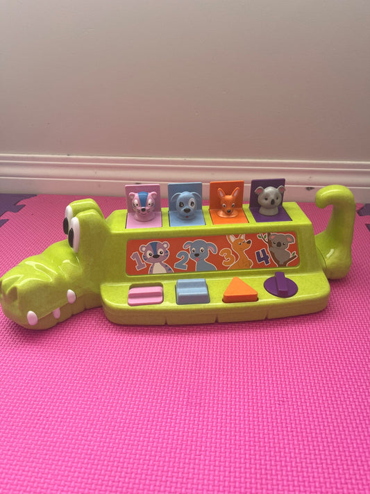 Alligator pop up toy