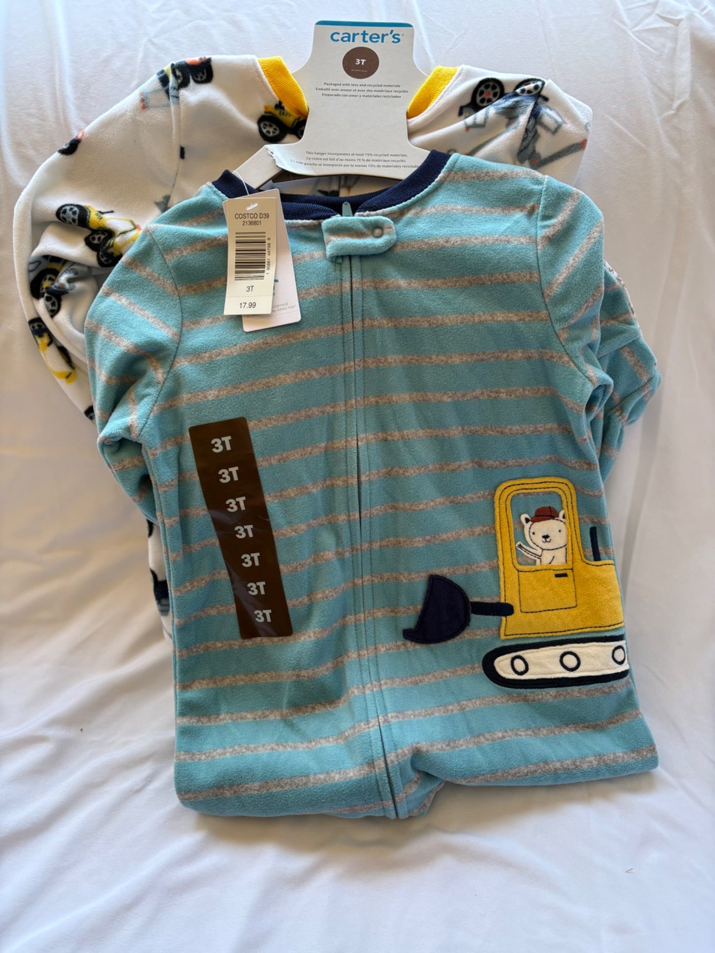 3T fleece onesie set, Kids 3T