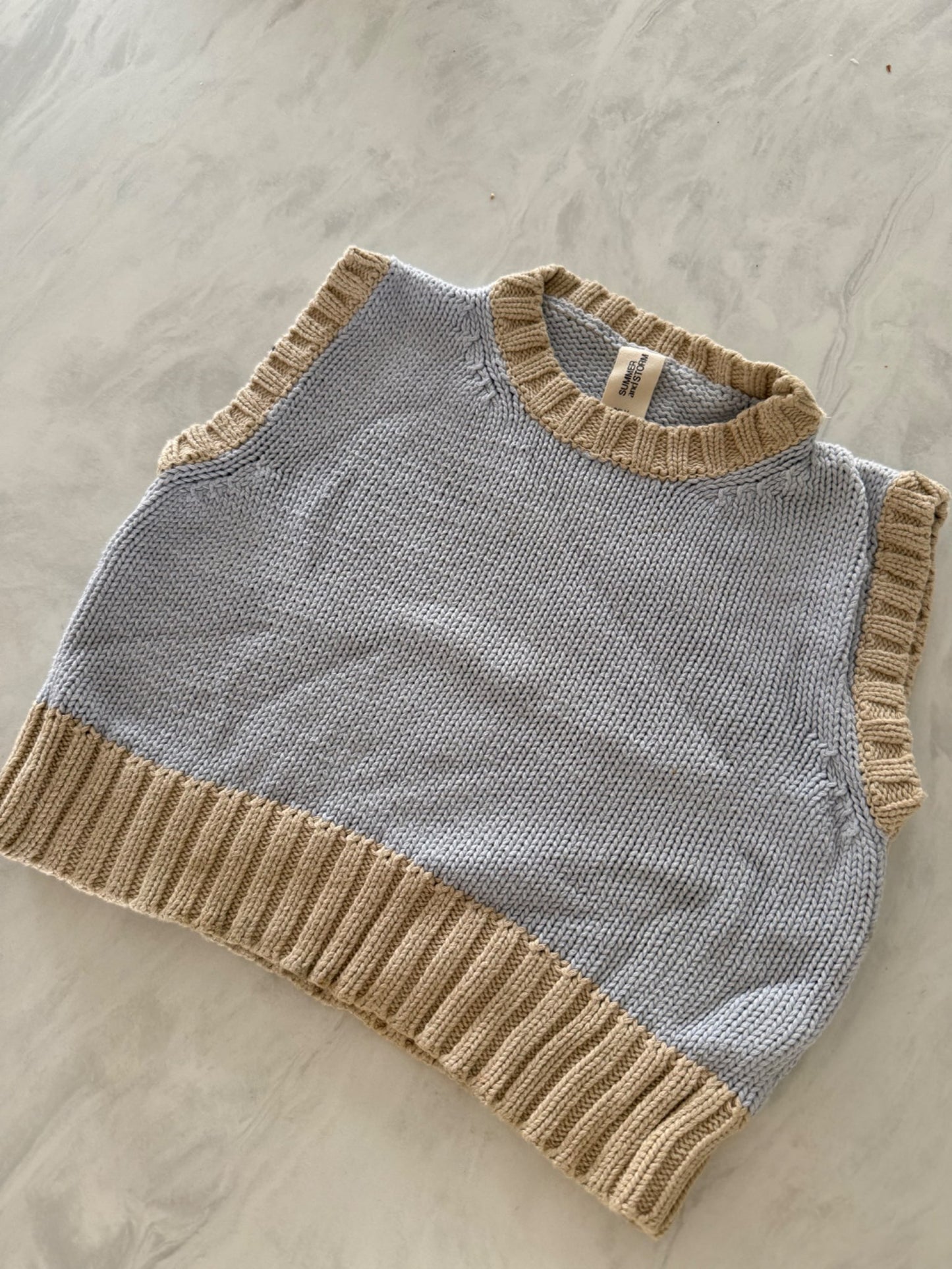 summer & storm knit vest 4/5, Kids 3T