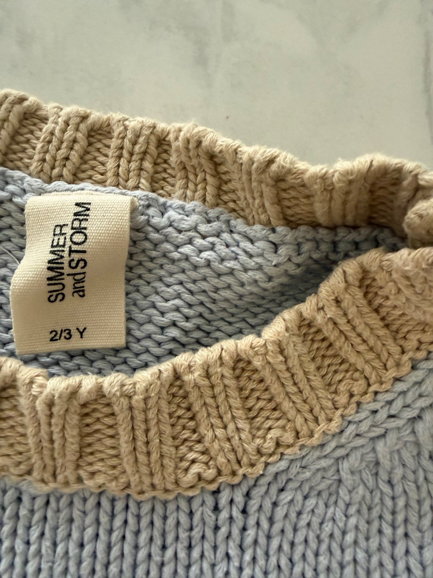summer & storm knit vest 4/5, Kids 3T