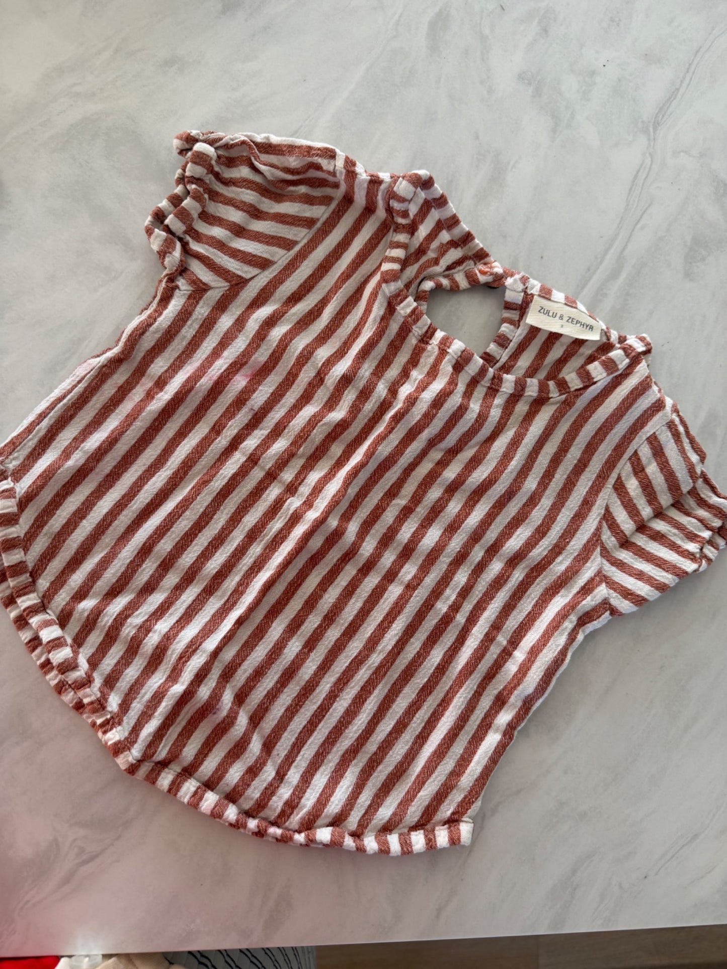 zulu & zephyr striped top, Kids 3T