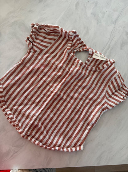 zulu & zephyr striped top, Kids 3T