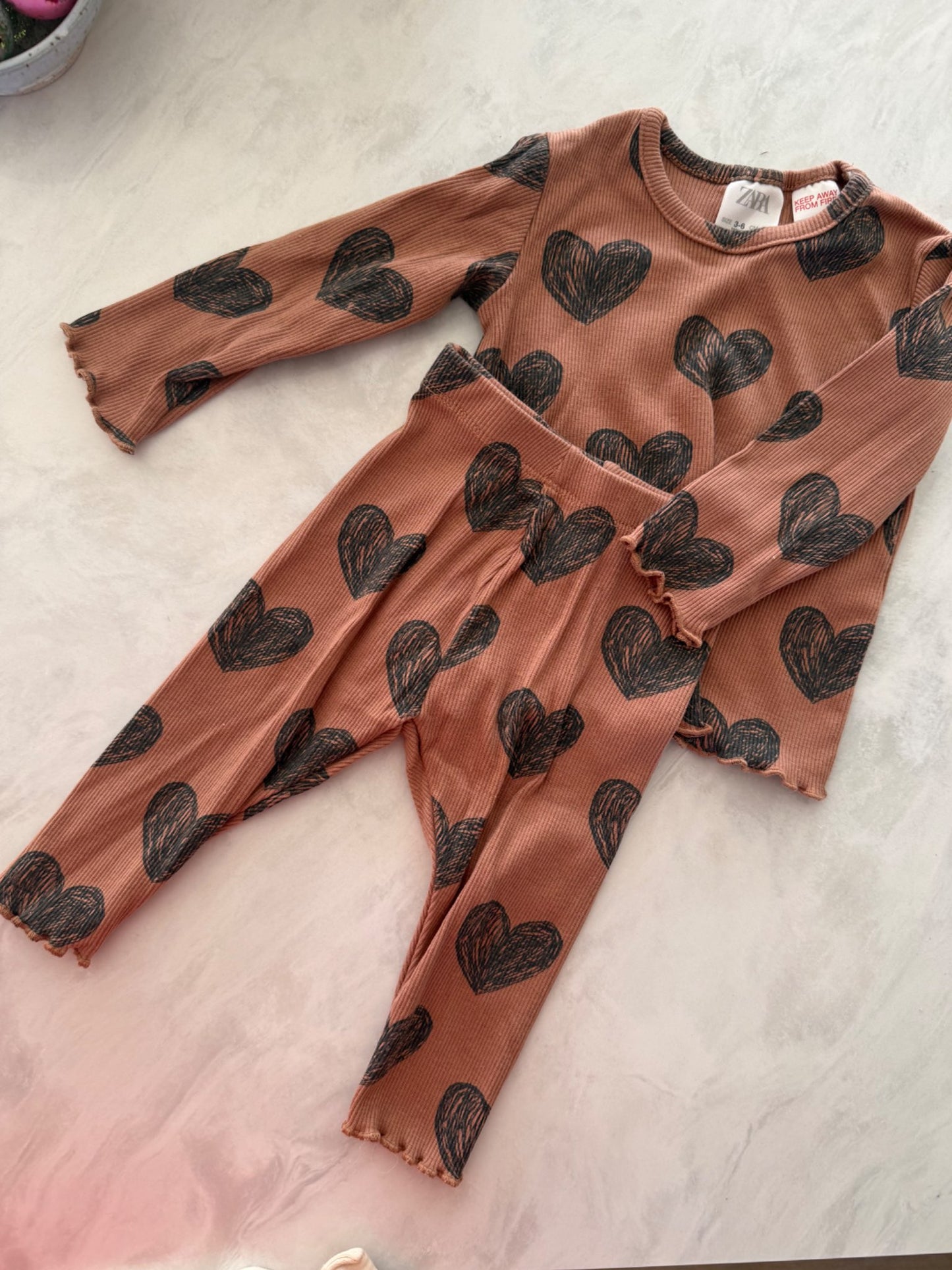 zara 3-6 mth top/pant set, Kids 6 Month (3-6M)