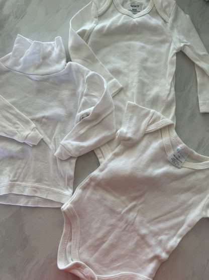 newborn whites bundle 0-6 months, Kids 3 Month (0-3M)