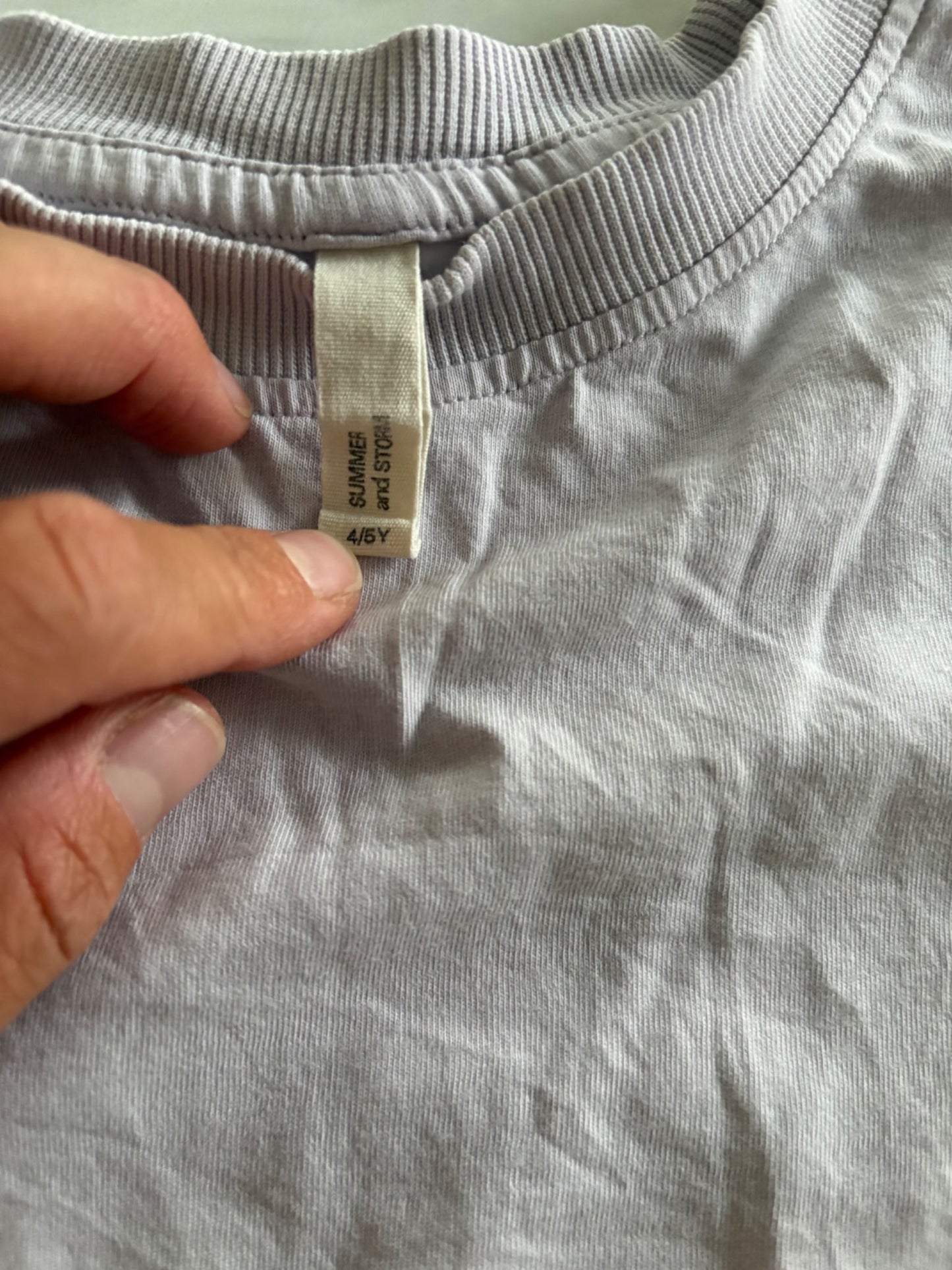 Summer and Storm Kids T-Shirt Size 4/5Y Light Purple, Kids 5/5T