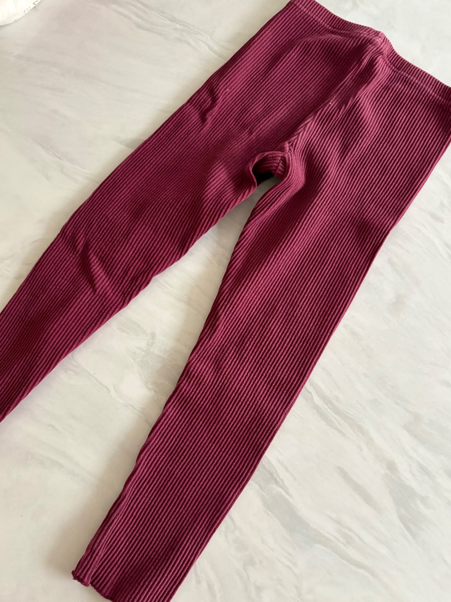 Deux par Deux Ribbed Leggings size 6, Kids 6/6X