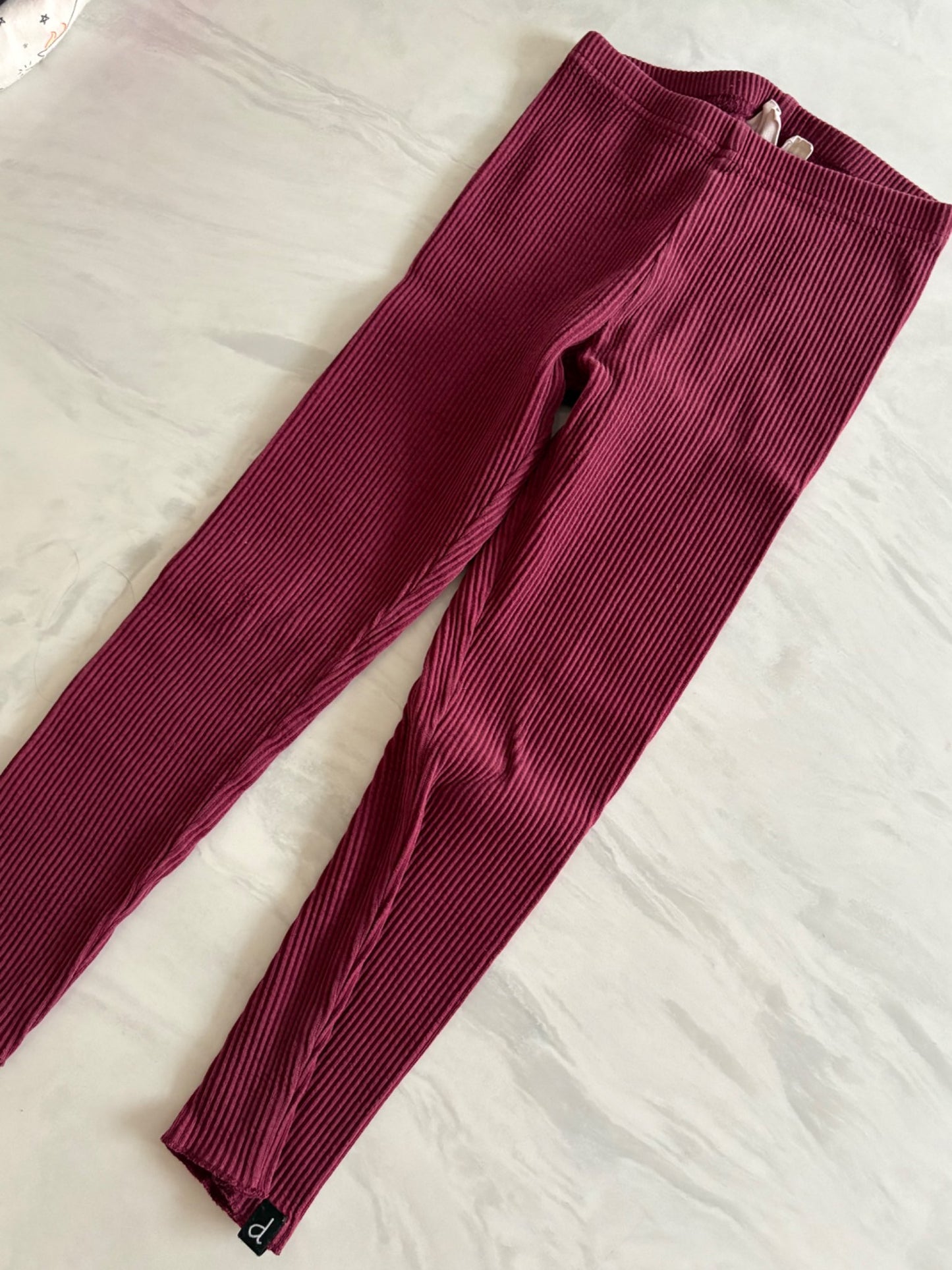 Deux par Deux Ribbed Leggings size 6, Kids 6/6X