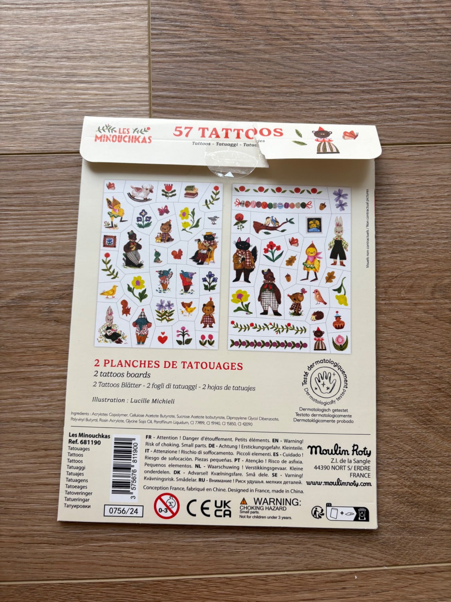 moulin roty tattoo set