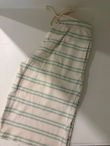 SUMMER and STORM Green Stripe Pants 5Y, Kids 5/5T