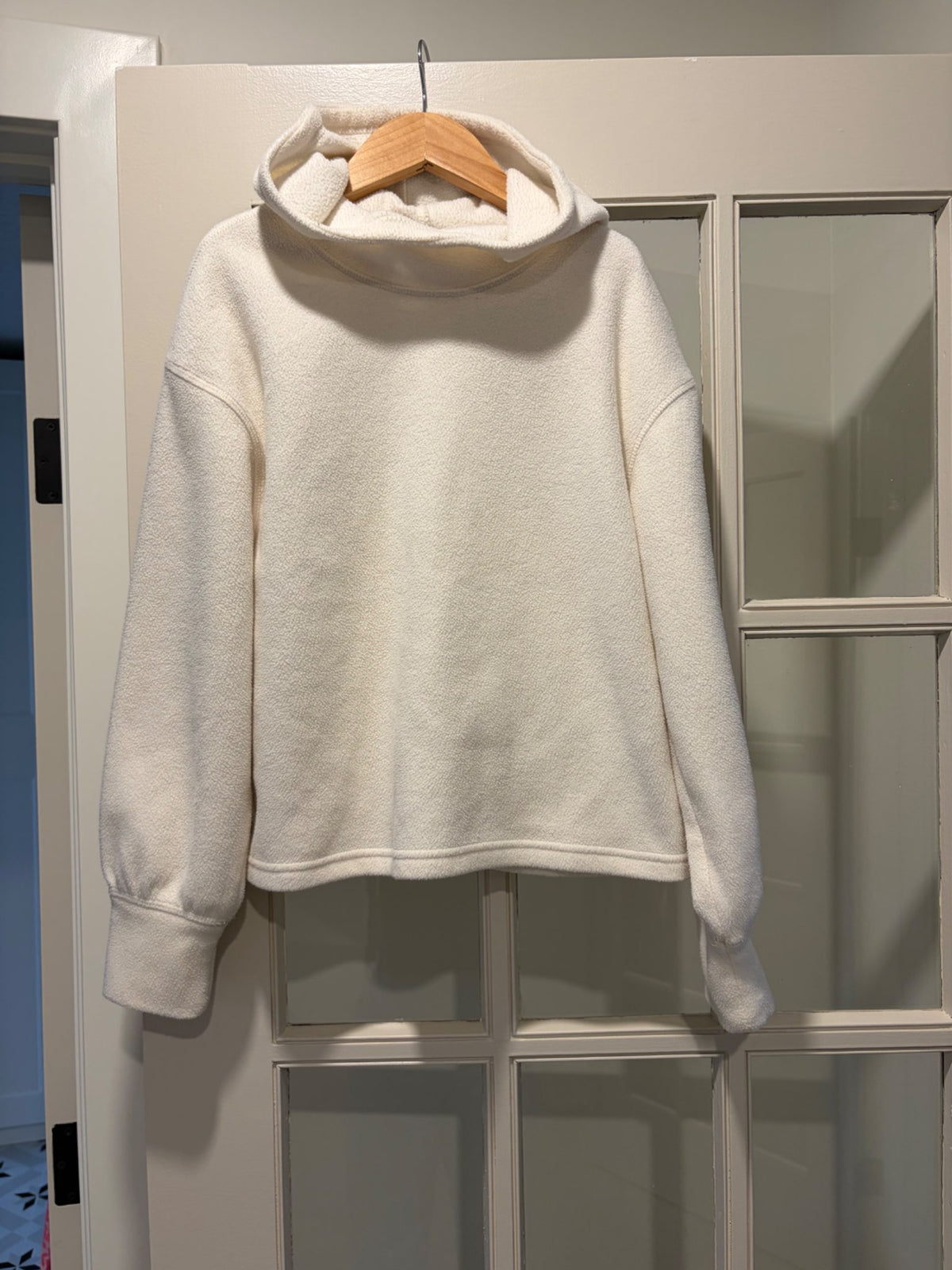 cream fleece hoodie, Kids 10