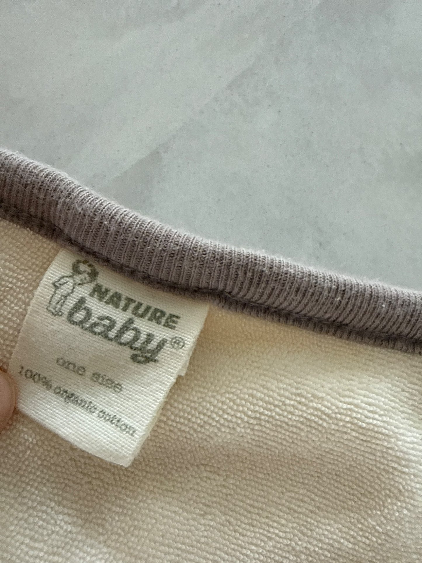 organic terry towel burb cloth - nature baby