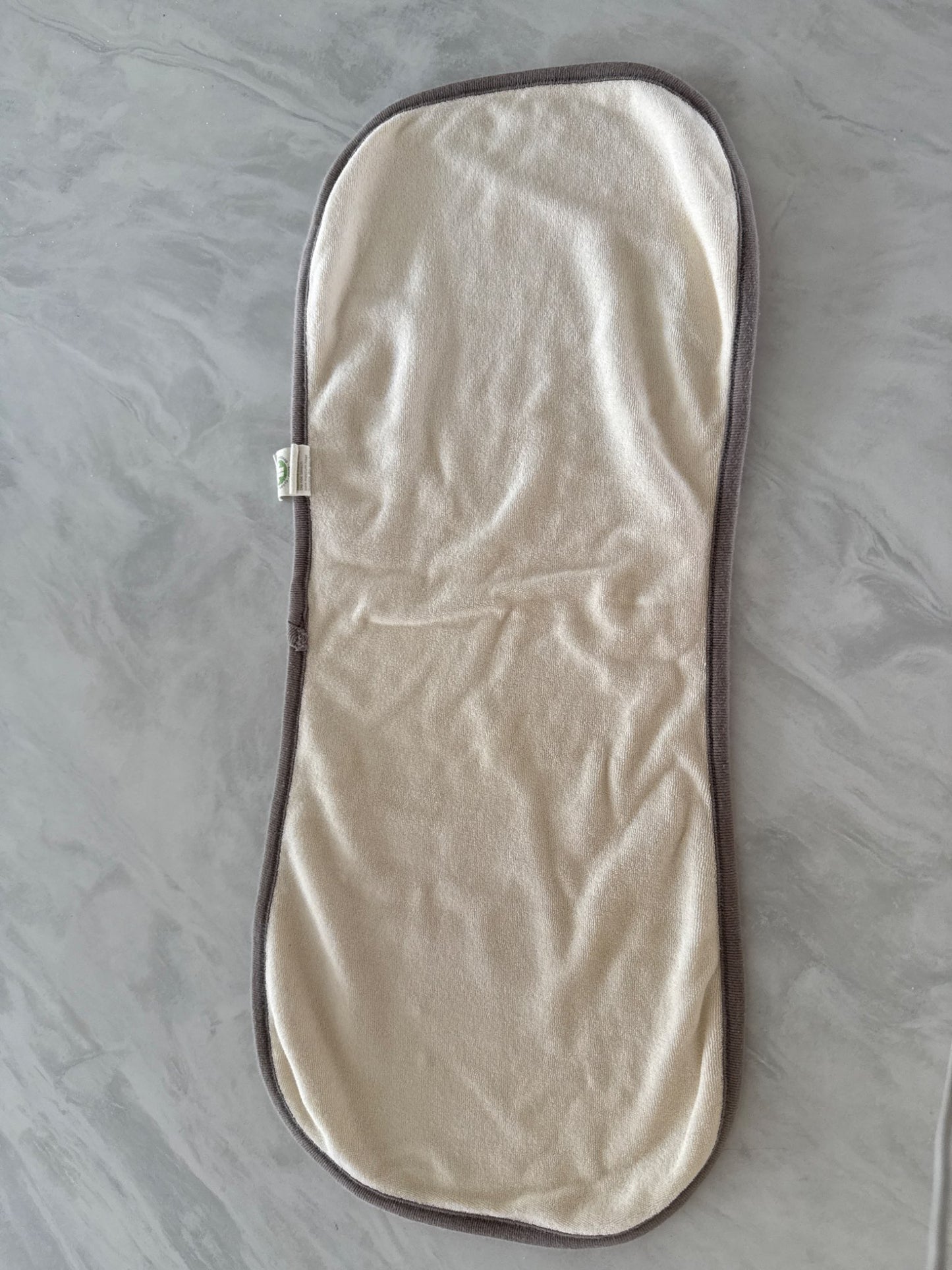 organic terry towel burb cloth - nature baby