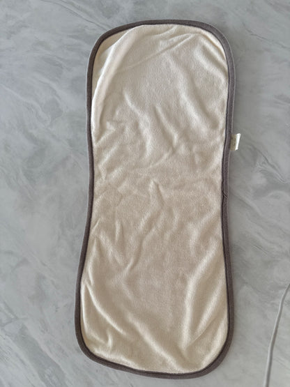 organic terry towel burb cloth - nature baby