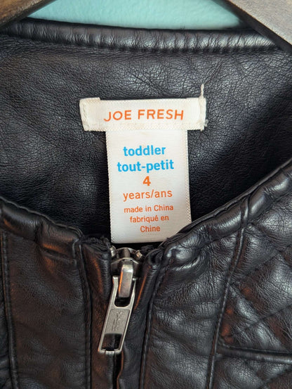 4T Faux Leather Jacket, Kids 4/4T