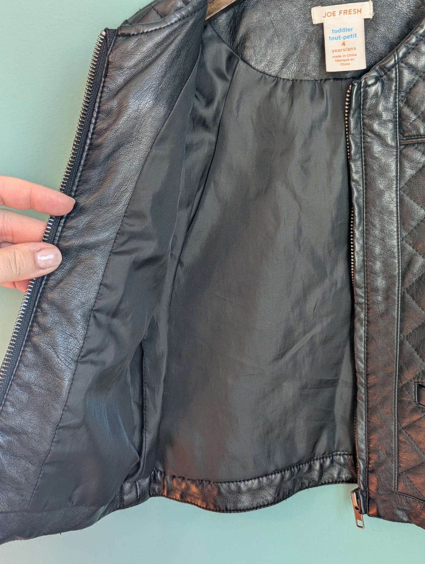 4T Faux Leather Jacket, Kids 4/4T