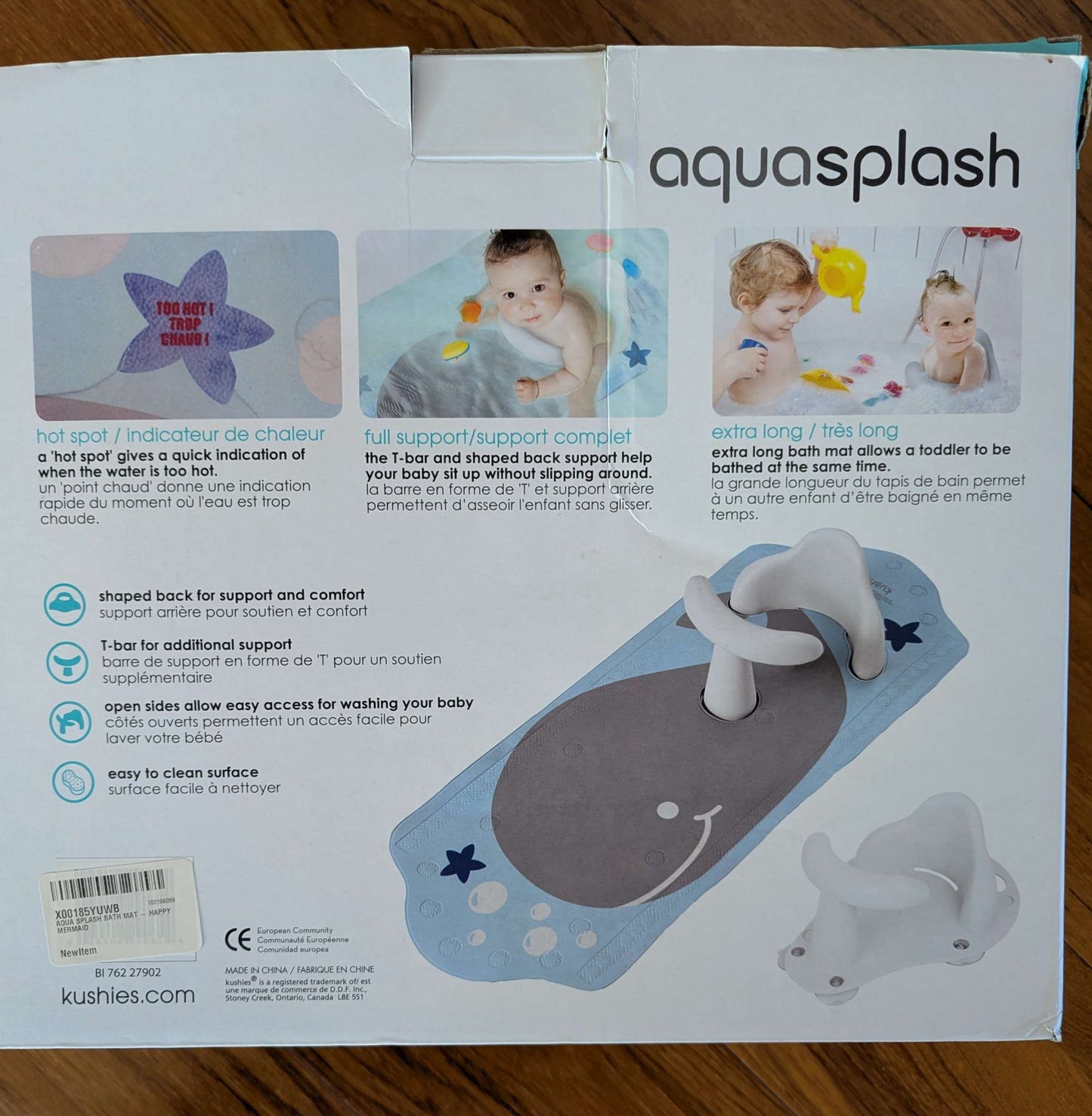 Baby Bath Support/Ring & Anti=Slip Bath Mat