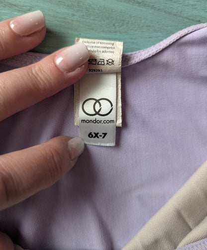 6x-7 Mondor Lavender Ballet Bodysuit & Skirt, Kids 6/6X