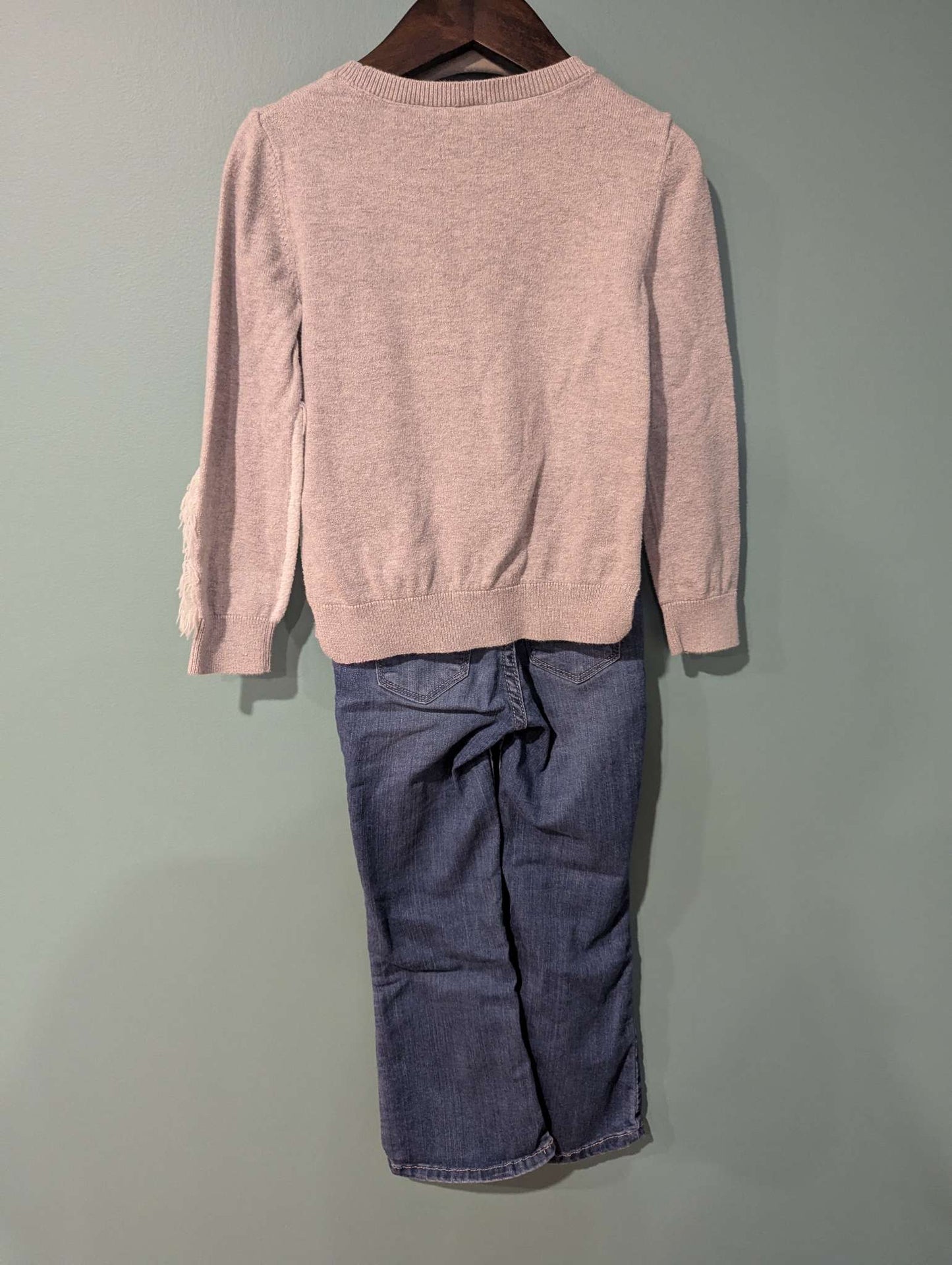 Unicorn Sweater & Jeans Set, Kids 4/4T