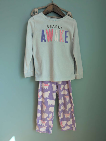 Barely Awake Fleece Pajamas , Kids 5/5T