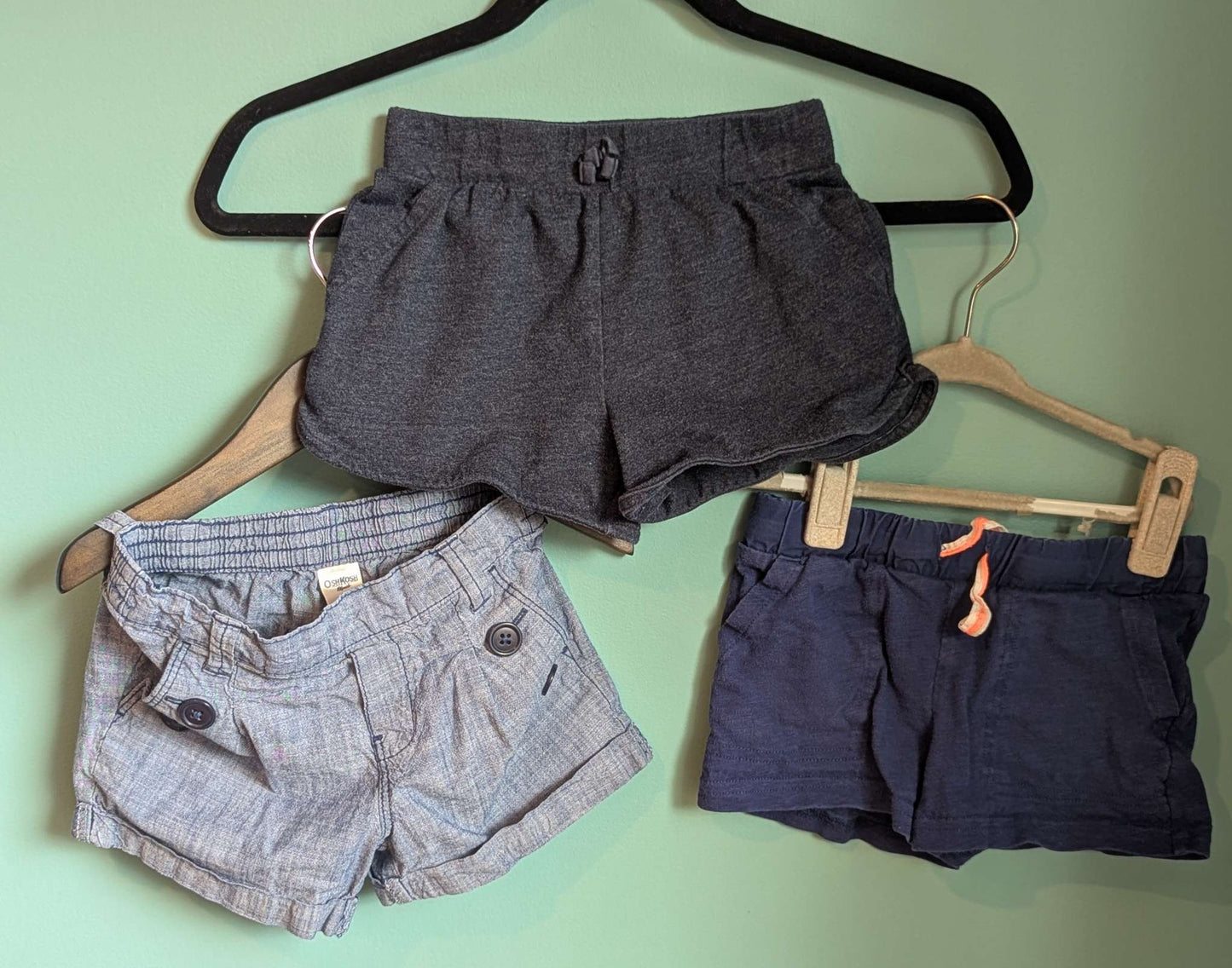 Summer Shorts - 3 Pairs, Kids 4/4T