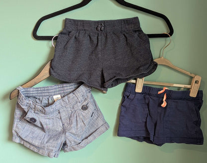 Summer Shorts - 3 Pairs, Kids 4/4T
