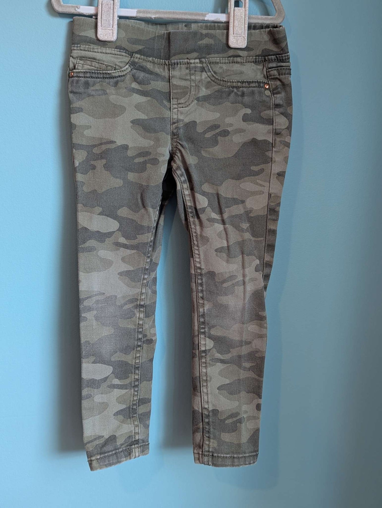 Camouflage Stretch Jeans, Kids 4/4T