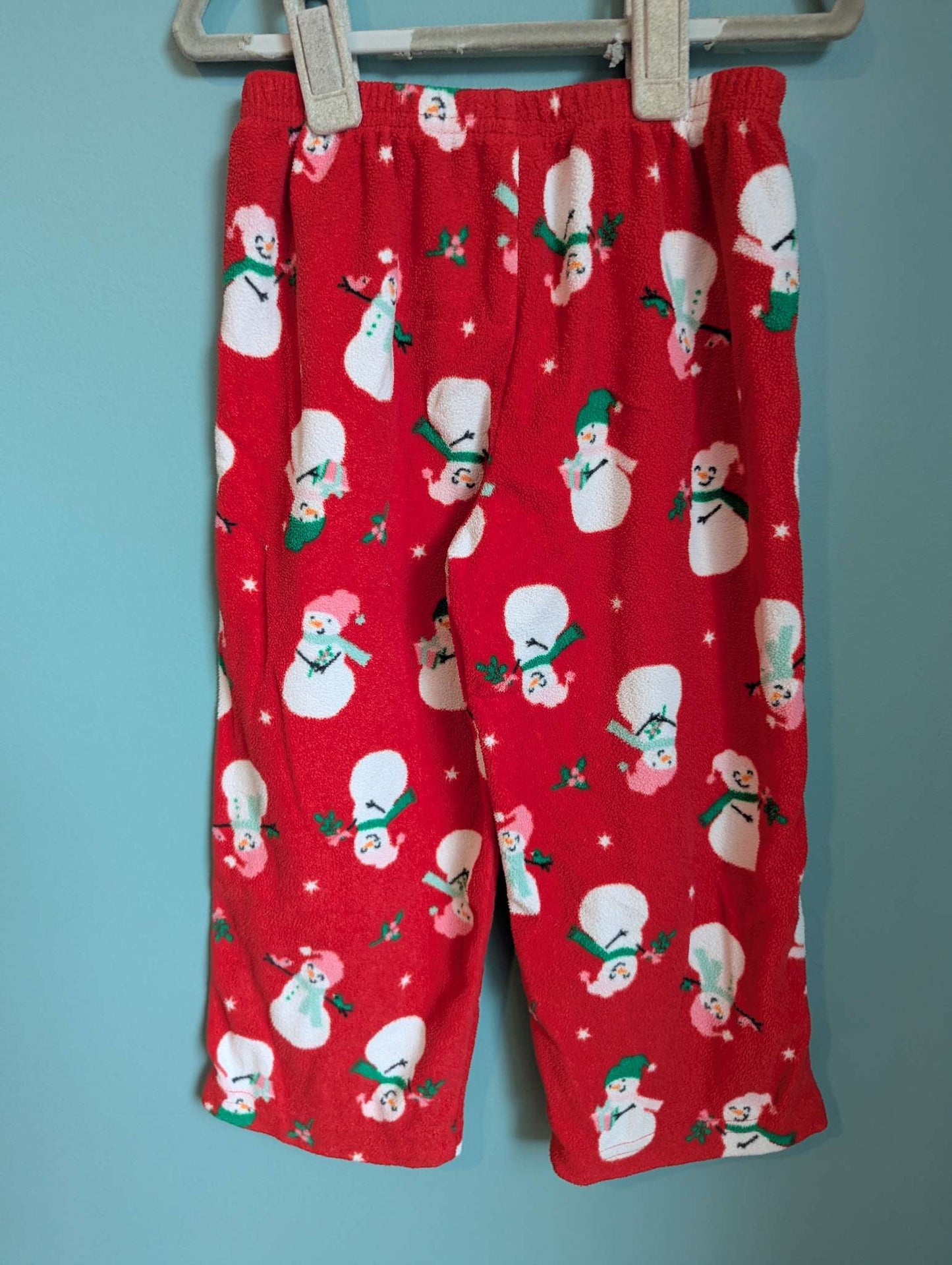 Snowman Fleece Jammies, Kids 3T