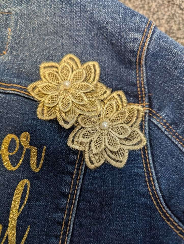 Flower Girl Jean Jacket, Kids 3T