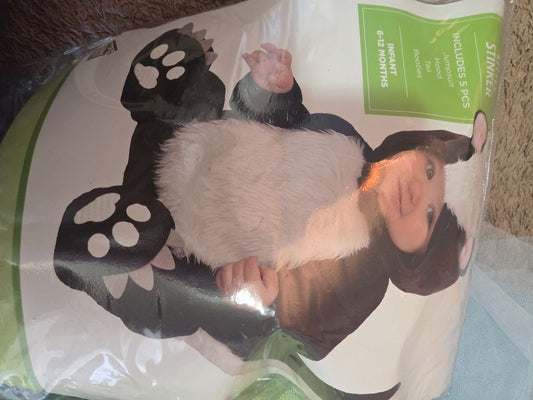 Skunk costume , Kids 9 Month (6-9M)