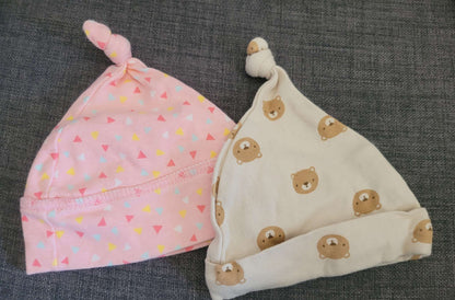 Two baby beanies